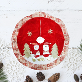 Χριστουγεννιάτικη Ποδιά Δέντρου Άγιος Βασίλης 95cm