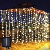 Χριστουγεννιάτικα ηλιακά λαμπάκια εσωτερικού χώρου σε θερμό χρώμα 5m 146 LED