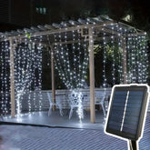 Χριστουγεννιάτικα ηλιακά λαμπάκια εσωτερικού χώρου σε ψυχρό χρώμα 5m 146 LED