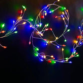 Χριστουγεννιάτικα Λαμπάκια Πρίζας LED πολύχρωμα σε Κουλούρα με Τηλεχειριστήριο 500LED 20m