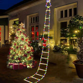 Χριστουγεννιάτικα φωτάκια σκάλα με Άη Βασίλη 1.5m RGB