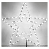 Χριστουγεννιάτικο αστέρι ψυχρό χρώμα LED 58x58cm