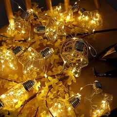 LED χριστουγεννιάτικα φωτάκια θερμό φως 3m 10 LED