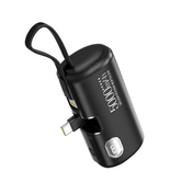 Moxom Mini Power Bank 5000mAh Μαύρο