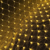 Χριστουγεννιάτικα Λαμπάκια Δίχτυ LED Θερμό Χρώμα με Διαφανές Καλώδιο 3m x 2m 192 LED