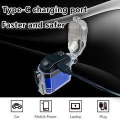 Επαναφορτιζόμενος ηλεκτρικός Αναπτήρας Με Φακό LED