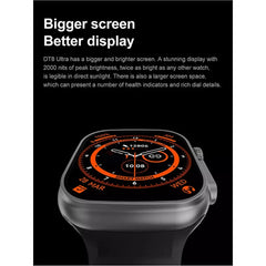 Smartwatch S9 Ultra 2 μαύρο με Παλμογράφο