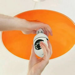 LYLU Κάμερα Ασφαλείας WiFi 360° Τύπου Λάμπας ντουί Ε27