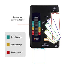 Ψηφιακό Battery Tester με υποδοχή C/AA-AAA-N-D 1.5-9V DT-886