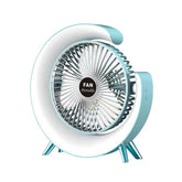 Επιτραπέζιος ανεμιστήρας επαναφορτιζόμενος και φωτιστικό LED