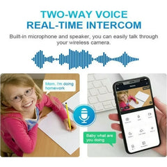 LYLU Κάμερα Ασφαλείας WiFi 360° Τύπου Λάμπας ντουί Ε27