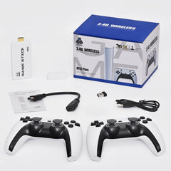 Ασύρματη Κονσόλα 4Κ Stick με 20.000 Κλασσικά Παιχνίδια και Δύο Χειριστήρια