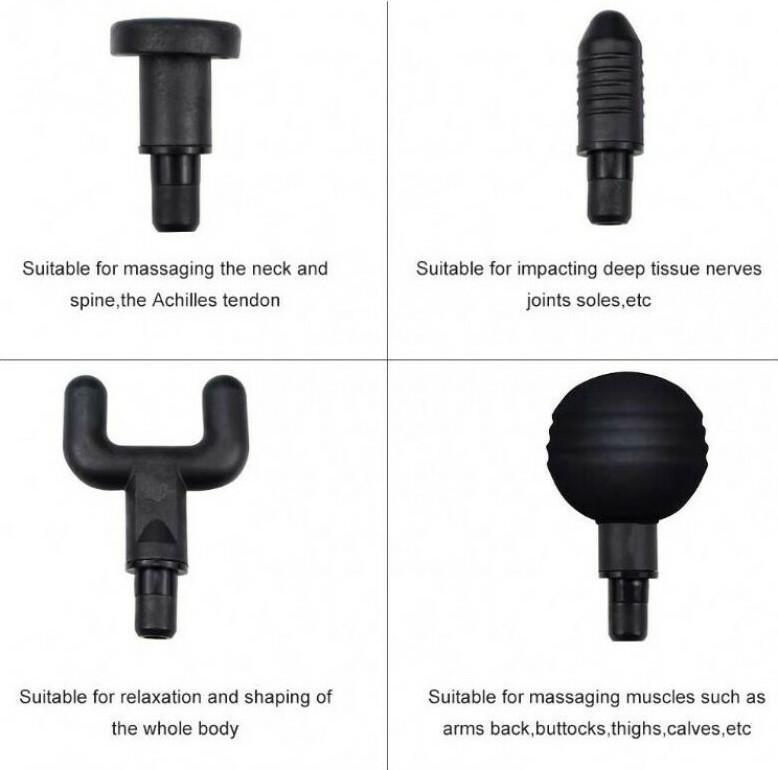 Massage Gun Συσκευή Μασάζ Για όλο Το Σώμα Με 4 Κεφαλές