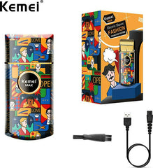 Ξυριστική Μηχανή Προσώπου Επαναφορτιζόμενη Kemei KM-RS7098