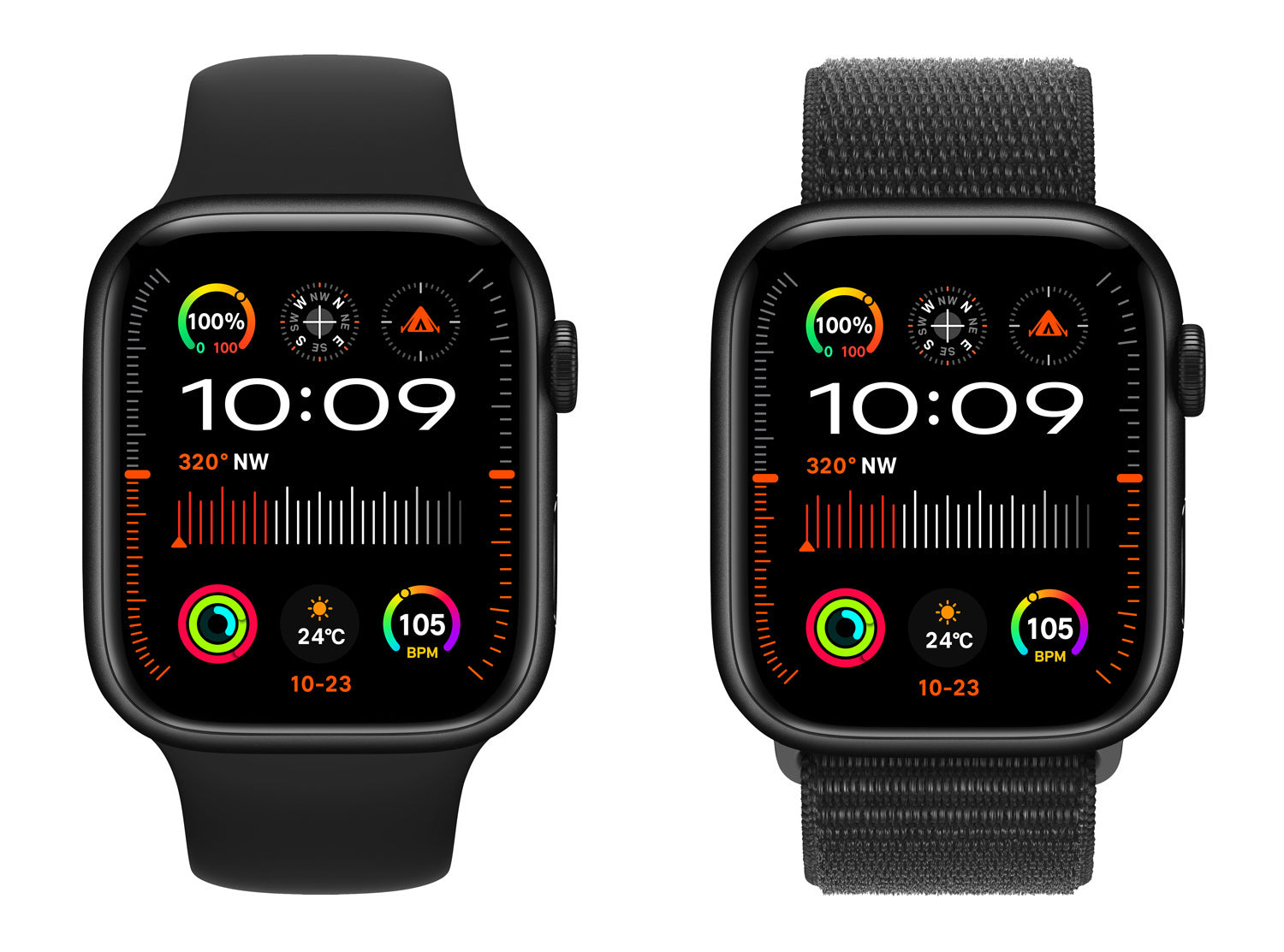 Smartwatch Ultra 9 Μαύρο με Παλμογράφο