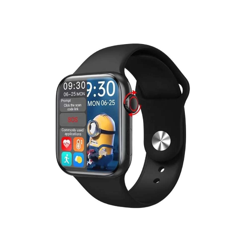 Smartwatch Ultra 9 Μαύρο με Παλμογράφο