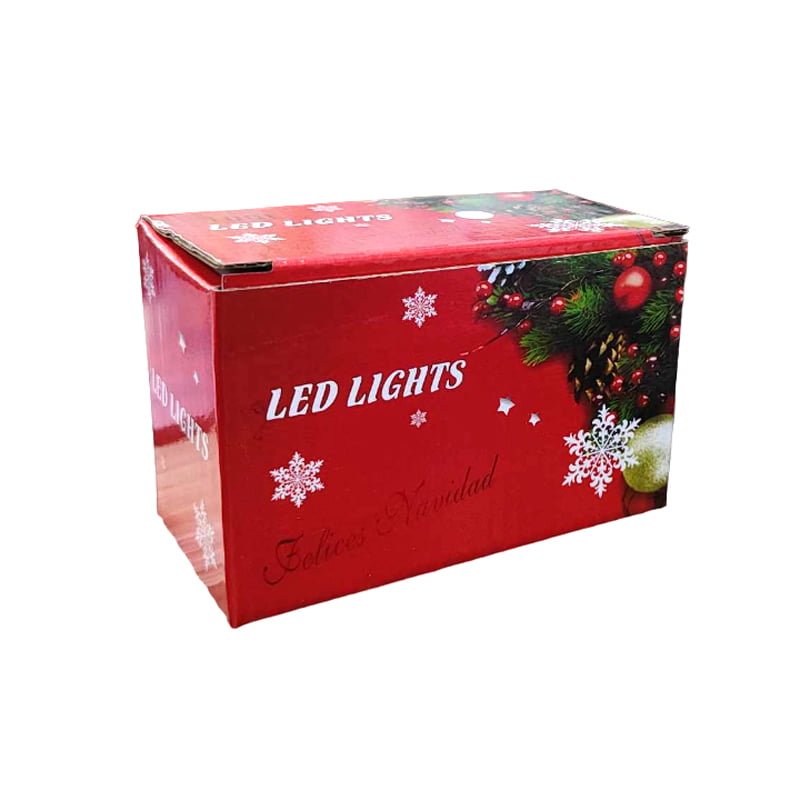Χριστουγεννιάτικα Λαμπάκια Κουρτίνα 100 LED Θερμό Χρώμα με Διαφανές Καλώδιο 3m 40x50x60cm
