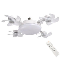 Ανεμιστήρας drone με τέσσερα πτερύγια, λάμπα Ε27 και τηλεχειριστήριο