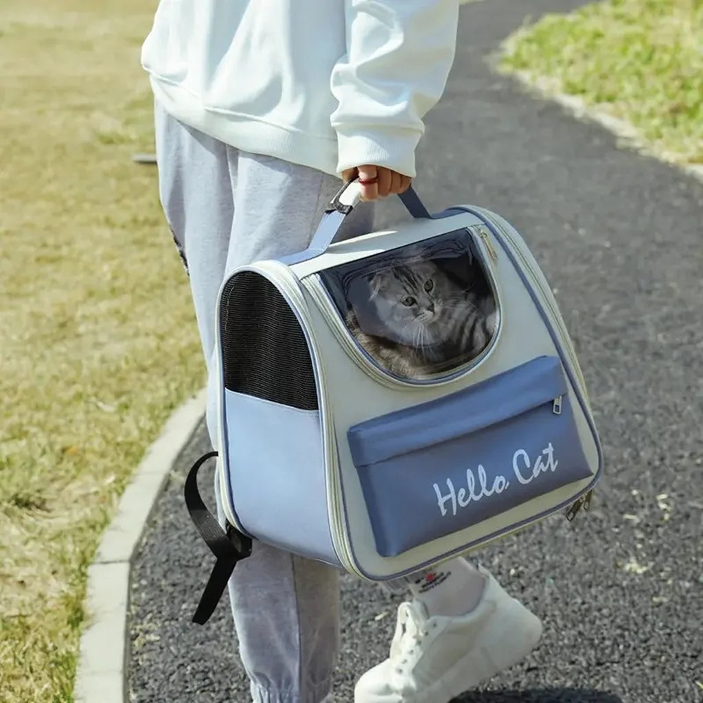 Τσάντα μεταφοράς κατοικιδίων Hello Cat