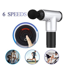 Massage Gun Συσκευή Μασάζ Για όλο Το Σώμα Με 4 Κεφαλές