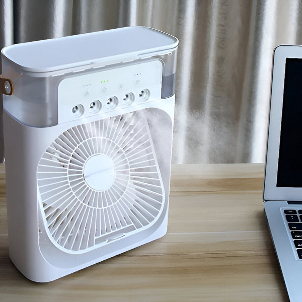 Ανεμιστήρας / Air Cooler και Υγραντήρας με Φωτισμό LED
