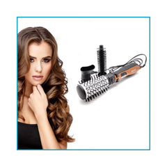 Gemei original περιστρεφόμενη ηλεκτρική Βούρτσα με θερμό αέρα 3 σε 1 1000W