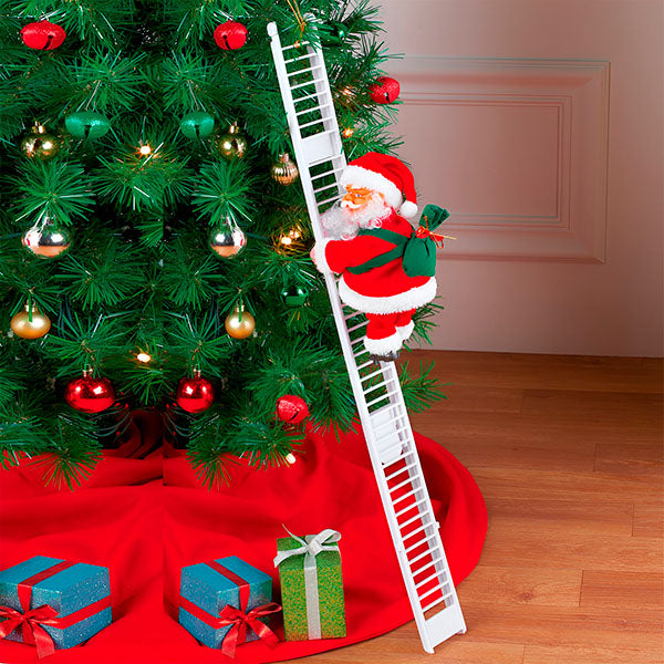 Διακοσμητικός Άγιος Βασίλης με Σκάλα "Ladder Santa"