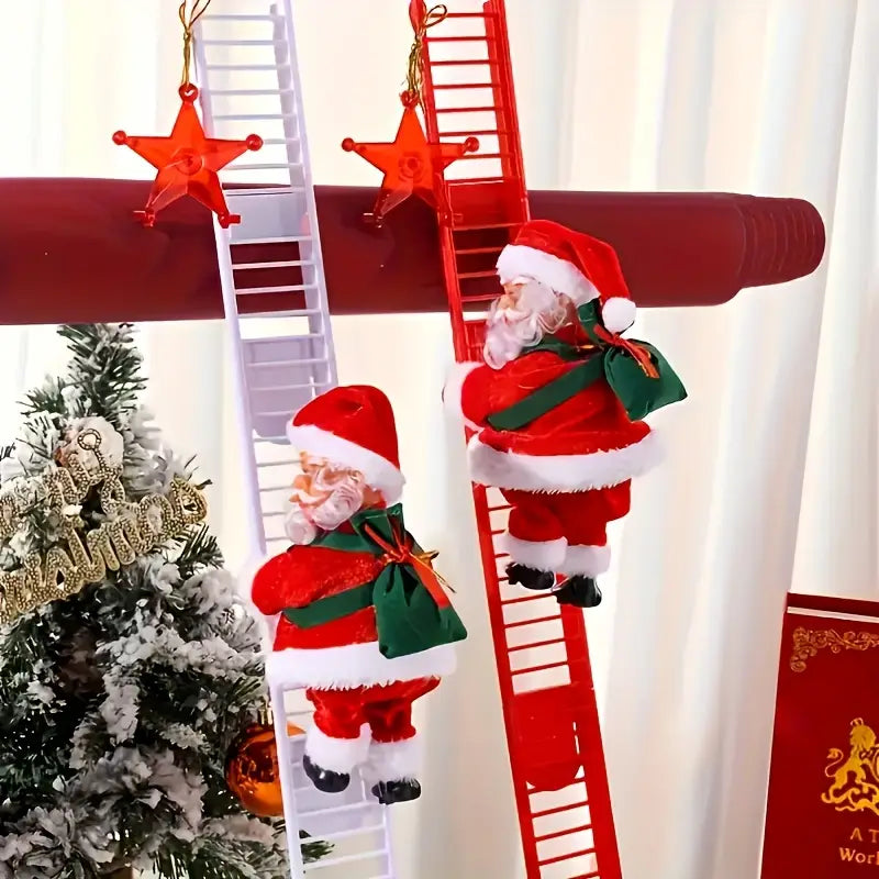 Διακοσμητικός Άγιος Βασίλης με Σκάλα "Ladder Santa"