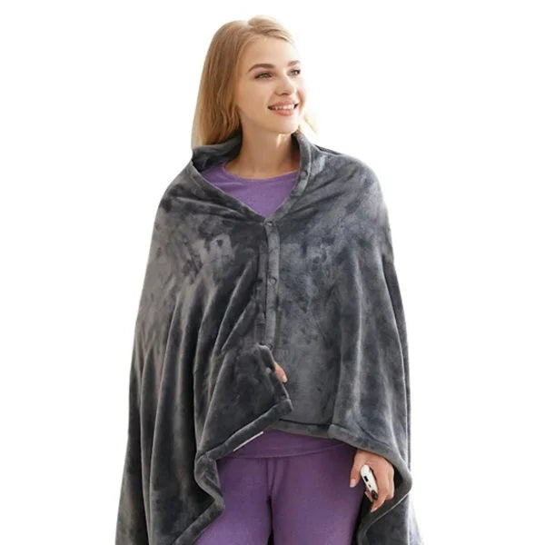 Ηλεκτρική Θερμαινόμενη Κουβέρτα – Ζακέτα Fleece με Power bank
