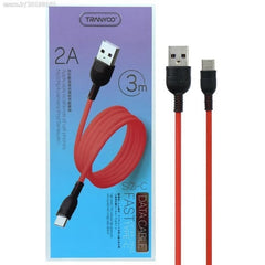 Tranyoo Καλώδιο δεδομένων Type-C 2A 3m S7-C