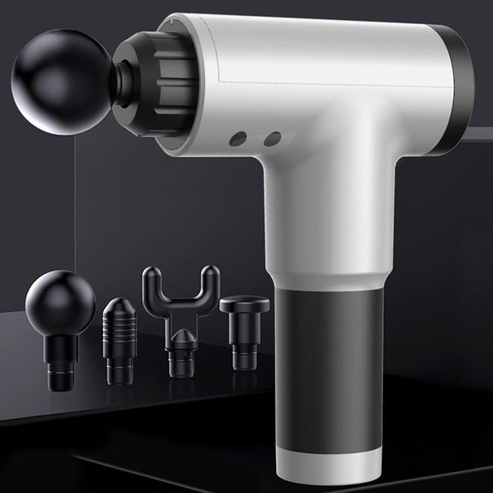 Massage Gun Συσκευή Μασάζ Για όλο Το Σώμα Με 4 Κεφαλές
