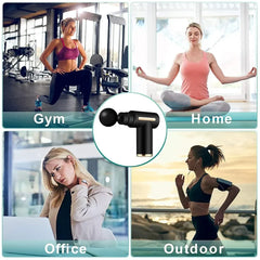 Massage Gun Συσκευή Μασάζ Για Το Σώμα Με 4 Κεφαλές