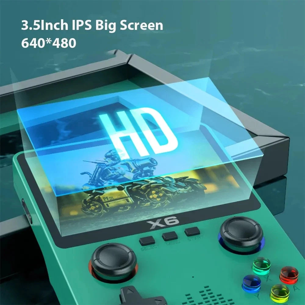 Φορητή Gaming Κονσόλα X6 με Οθόνη HD και 10.000 Παιχνίδια