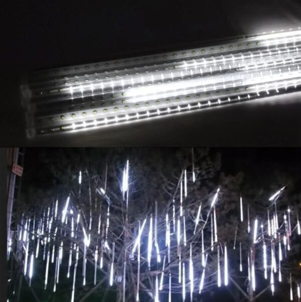 Χριστουγεννιάτικη LED Βροχή Μετεωριτών 8τμχ x 50cm Ψυχρός Φωτισμός – Βροχή Μετεωριτών